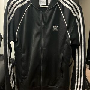 Adidas Black and White Track Jacket